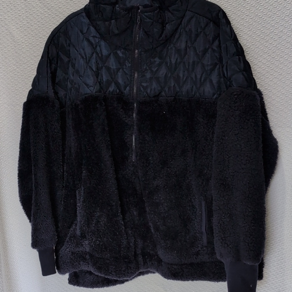 LulaRoe Navy Quilted Fleece Jacket
